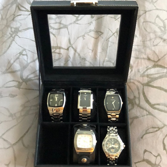 5 fossil watches with fossil watch case - Picture 1 of 2